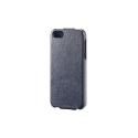 Housse de protection pour téléphone avec rabat pour iPhone 5S - Noir