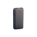 Housse de protection pour téléphone avec rabat pour iPhone 5S - Noir