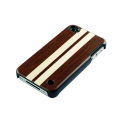 Coque pour iPhone 4/4S en polycarbonate habillé de bois véritable