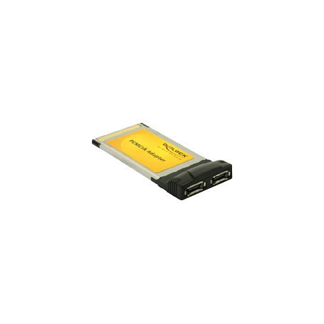 Carte PCMCIA 2 ports eSATA 1,5 Gb/s - DeLock 61618