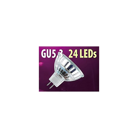 Ampoule 24 LED GU5.3 orange