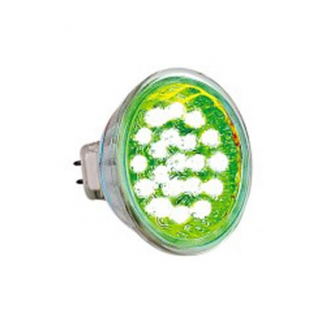 Ampoule 20 LED GU5.3 vert