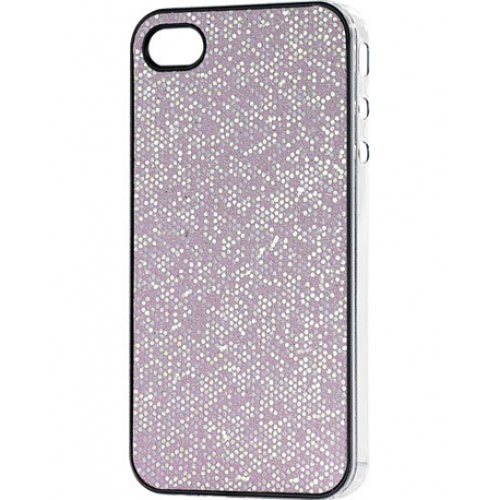 Coque de protection à paillettes pour iPhone 4/4S - Rose