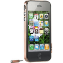 Cadre de protection en inox pour iPhone 4 / 4S  - effet bronze