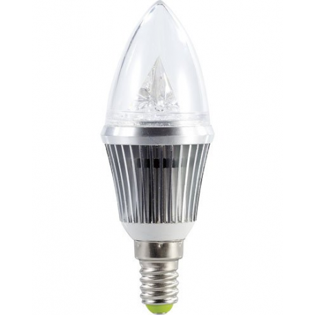 Ampoule bougie à LED - E14 - 4W - blanc chaud