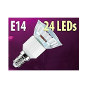 Ampoule 24 LED E14 orange