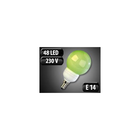 Ampoule 48 LED E14 vert