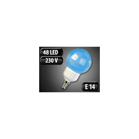 Ampoule 48 LED E14 bleu