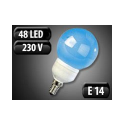 Ampoule 48 LED E14 bleu