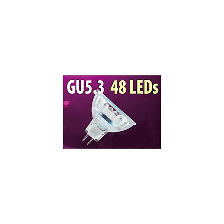 Ampoule 48 LED GU5.3 orange