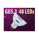 Ampoule 48 LED GU5.3 orange