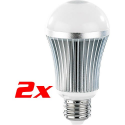 2 Ampoules LED avec capteur PIR blanc froid