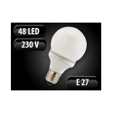 Ampoule globe 48 LED E27 blanc froid