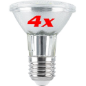 4 Ampoules PAR38 42 LED E27 blanc froid