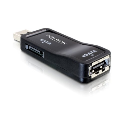 Adaptateur USB 2.0 SATA + eSATA - jusqu'à 480 Mbps - DeLock n°61711