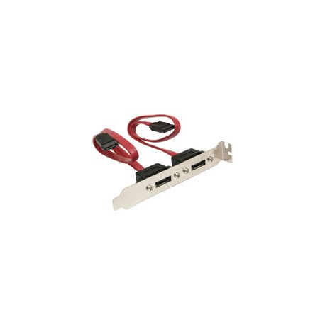 Slotbracket PCI 2 SATA internes vers 2 eSATA externes - DeLock n°65116