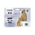 Pack de 4 cartouches XL originales Epson 26 (Ours Polaire)