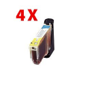 4 Cartouches - Color compatibles Canon PIXMA IP 3300 / 3500 / MP / MX etc. - Jaune avec puce