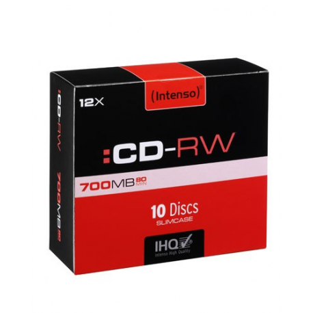 10 CD-RW - 700 Mo - Intenso