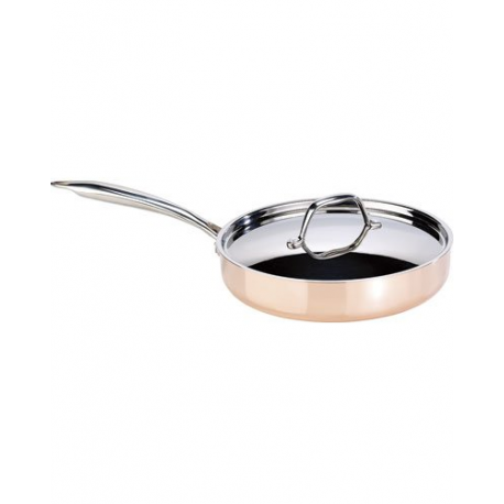 Sauteuse de cuisine en cuivre 24 cm