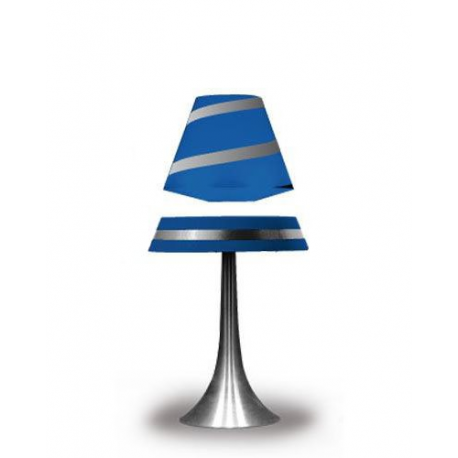 Lampe design avec éclairage par LED qui lévite par magnétisme - Bleu