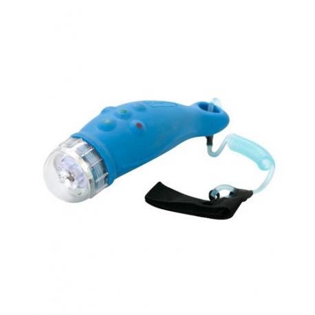 Lampe torche étanche (3 m) 3 LED colorées + 1 Ampoule Blanche