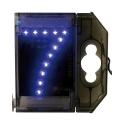 Chiffre lumineuse LED Nombre - Signalisation - ''7'' bleu