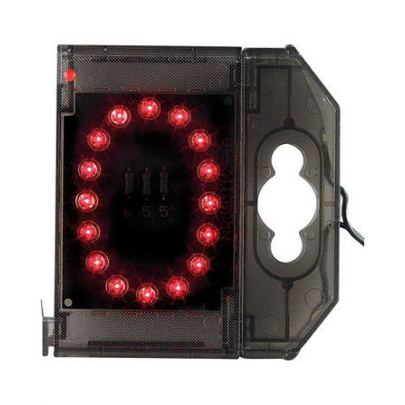 Chiffre lumineuse LED Nombre - Signalisation - ''0'' rouge