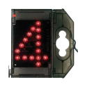 Chiffre lumineuse LED Nombre - Signalisation - ''4'' rouge