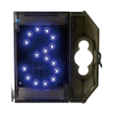 Chiffre lumineuse LED Nombre - Signalisation - ''3'' bleu