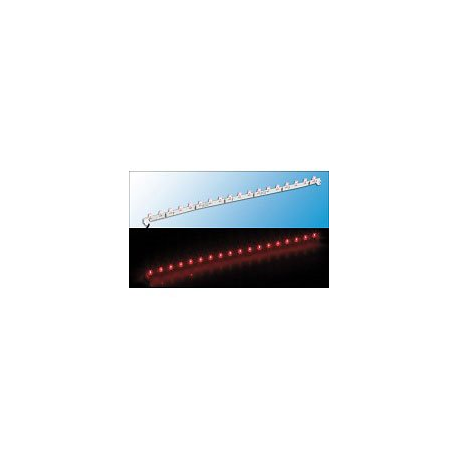 6 lignes de 18 LED modulable et découpable - Rouge