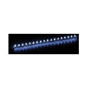 Ligne de 18 LED blanc froid 12 V - prétroué pour fixation murale facile