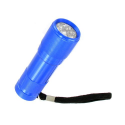 Lampe de poche bleue portée jusqu'à 30 m - 9 LED ultra lumineuses