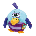 Peluche Kookoo Birds - Bleu turquoise violette - 30 cm