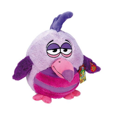 Peluche Kookoo Birds - Violet et rose - 30 cm