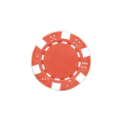 25 Jetons de Poker Rouge et Blanc