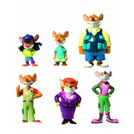 6 Figurines Geronimo Stilton - Giochi Preziosi