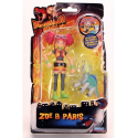 2 Figurines Dinosaur King - 1 dinosaure + 1 personnage  - 11 cm