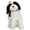 Peluche musical - Chien de Noël - 50 cm