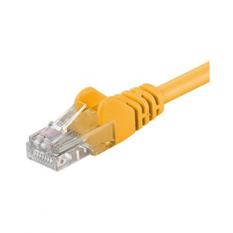 Câble réseau Cat.5e RJ45 U/UTP Jaune - 1,5 m