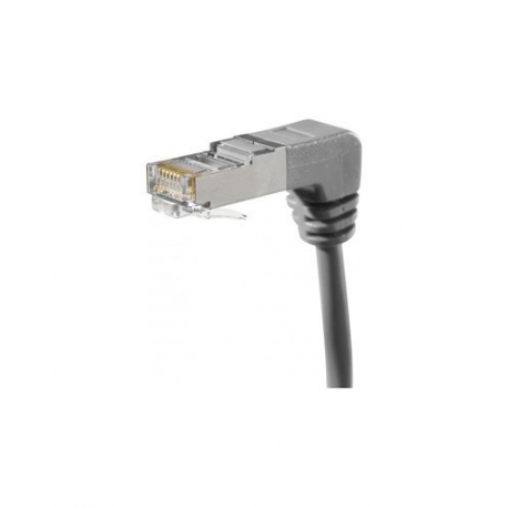 Câble réseau blindé Cat.5e RJ45 F/UTP coudé Bas - 1 m