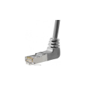 Câble réseau blindé Cat.5e RJ45 F/UTP coudé Haut - 1 m