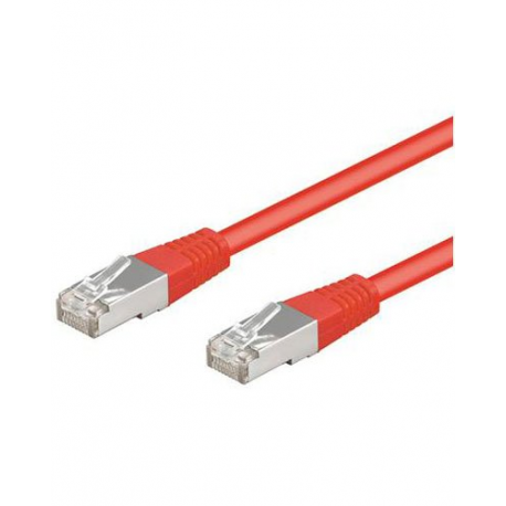 Câble réseau blindé Cat.5e RJ45 U/FTP - Rouge - 3 m