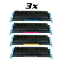 3 packs de 4 toners compatibles Q6000A/EP-707