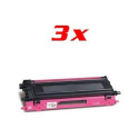 3 Toners Magenta compatible pour Brother HL4040 / 4050 / 4070 / DCP9040CN  / 9045CDN / MFC9440CN / 9450CDN / 9840CDW