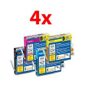 Réservoirs Cliprint - Color pour LC980/1100 Pack X4