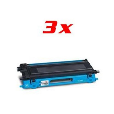 3 Toners Cyan Compatible Pour Brother HL4040 / 4050 / 4070 / DCP9040CN  / 9045CDN / MFC9440CN / 9450CDN / 9840CDW