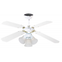 Ventilateur de plafond en bois 105 cm plafonnier intégré