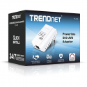 Adaptateur cpl haut débit 600 mbps trendnet tpl-408e cryptage