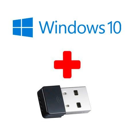 Pack windows 10 oem + dongle usb wifi n-draft 150 mbps